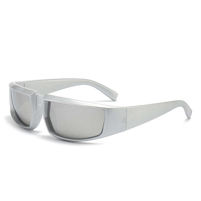Damen stylische Sonnenbrille im futuristischen Design Karnz