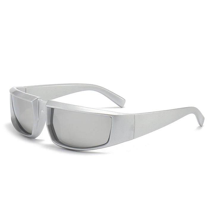Damen stylische Sonnenbrille im futuristischen Design Karnz
