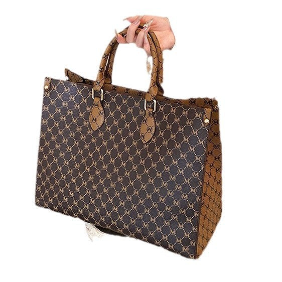 Luxe Logo-Print Tote Handtasche