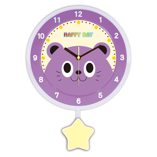 Wanduhr mit buntem Tierdesign Karnz