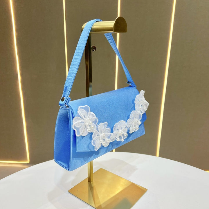Blumenakzent Abendhandtasche