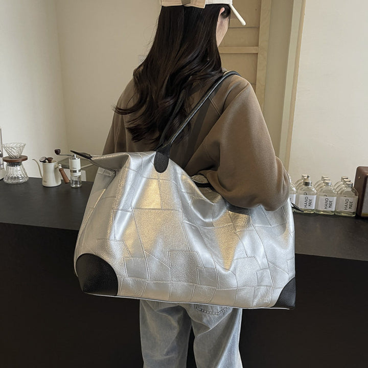 Luxuriöse Leder Reise Duffle Tasche