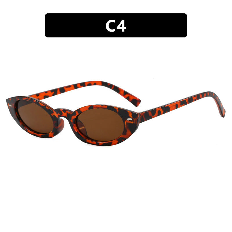 Damen Cat-Eye Sonnenbrille mit modernem transparentem Rahmen Karnz