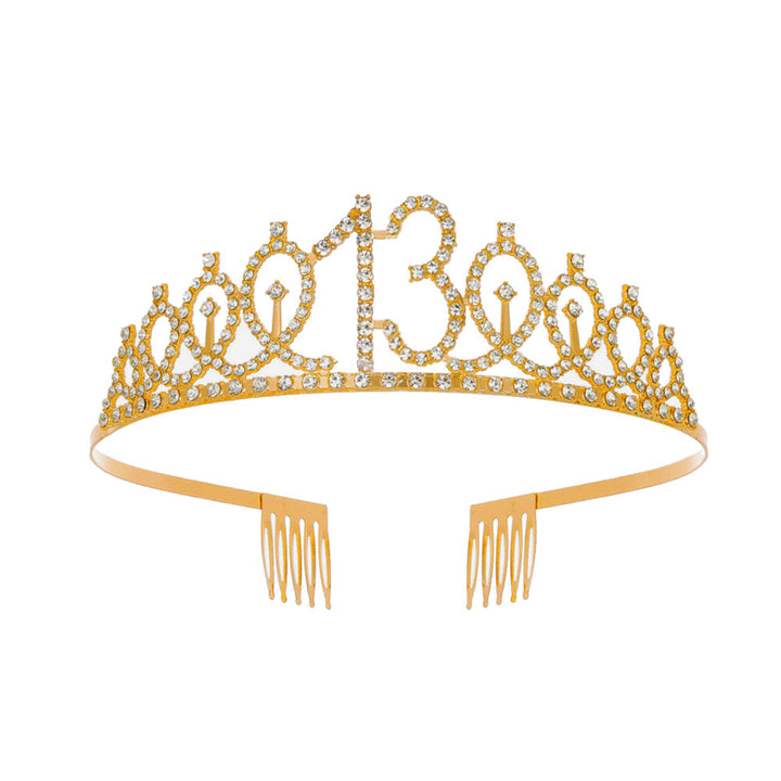 Damen Kristallverzierte Tiara mit elegantem Design Karnz