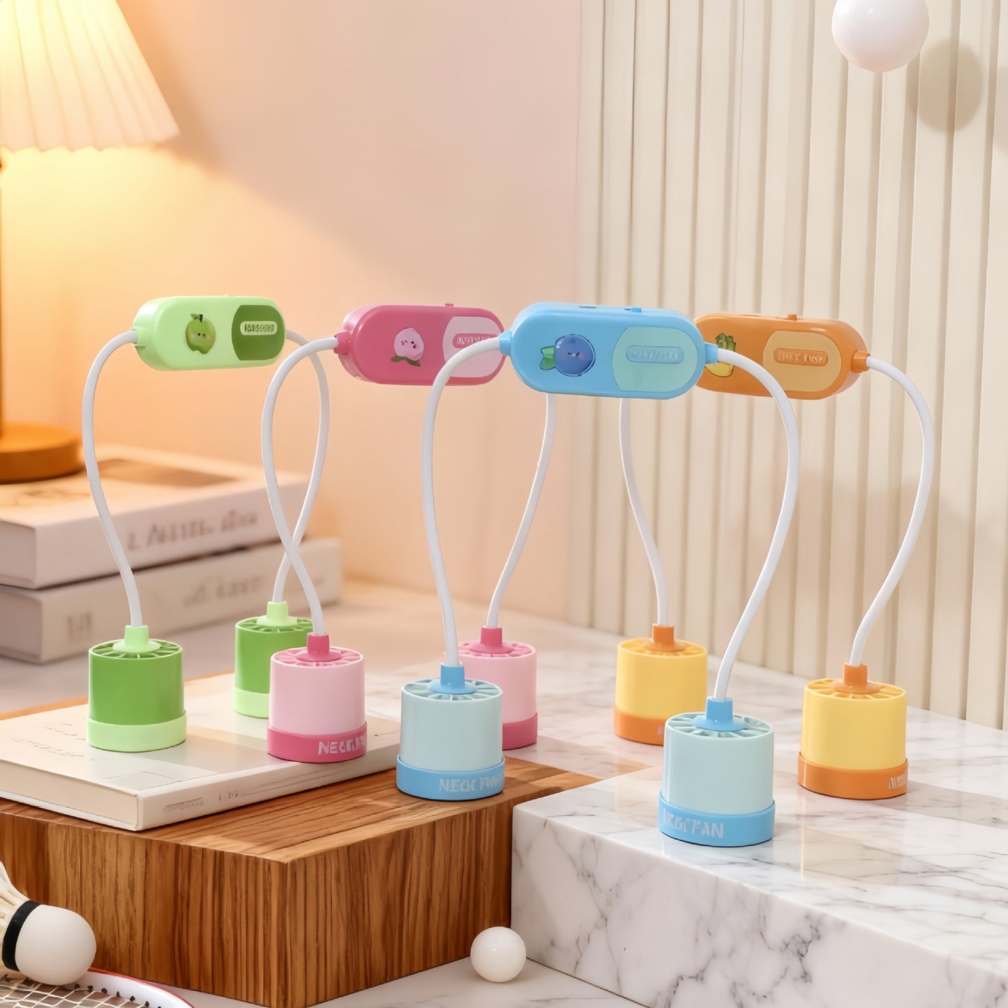 Damen Tragbarer Nackenventilator mit flexiblem Design und leistungsstarker Luftzirkulation Karnz