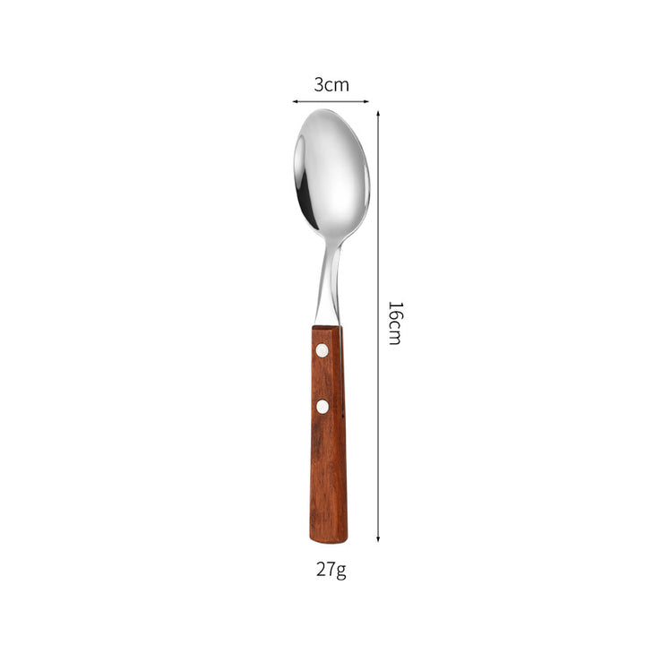 Dessertlöffel mit Ergonomischem Holzgriff Karnz