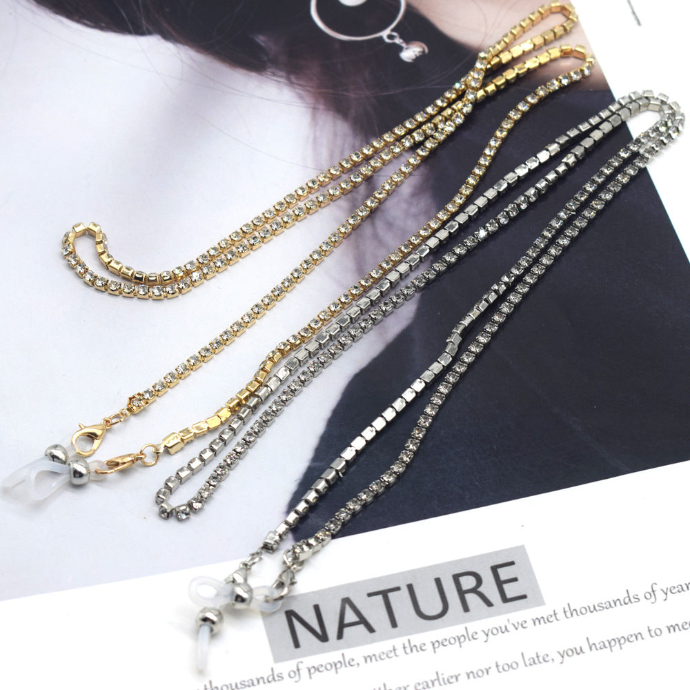 Elegante mit Strass verzierten Brillenketten Karnz