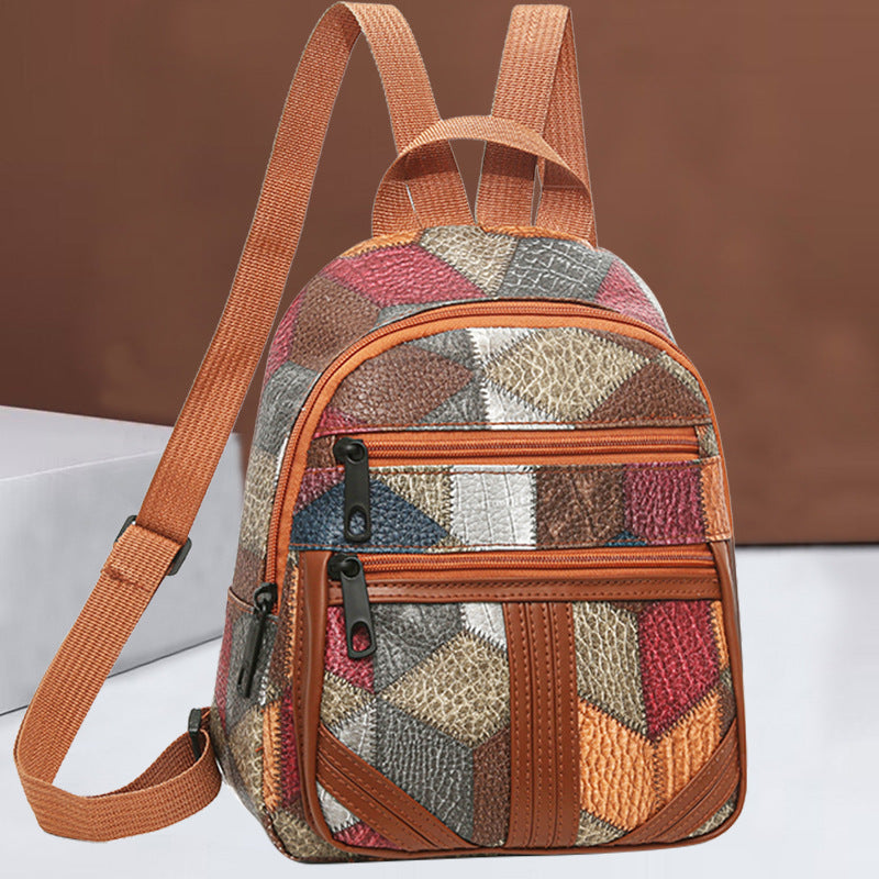 Stilvolle geometrische gemusterte Mini-Rucksack Karnz