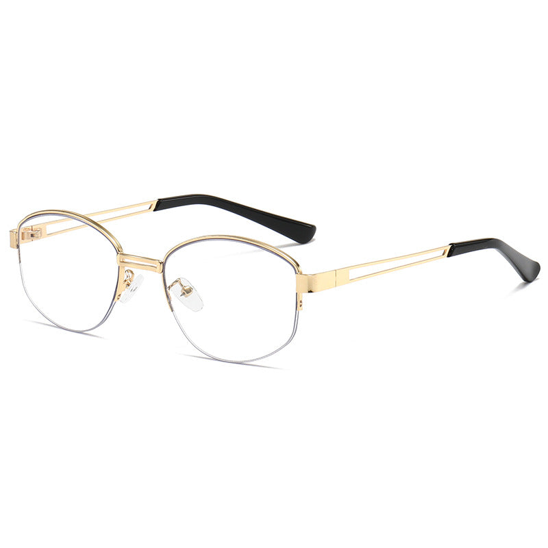 Damen modische Brille mit modernem Metallrahmen Karnz