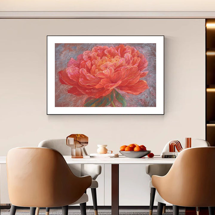 Elegante florale Leinwandkunst
