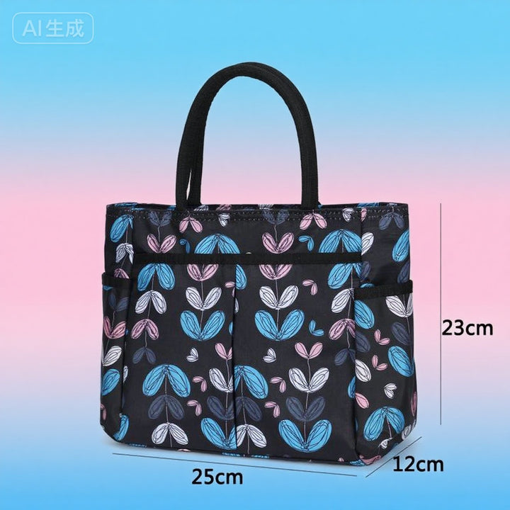 Blumenmuster Mehrfach-Taschen Einkaufsbörse Karnz