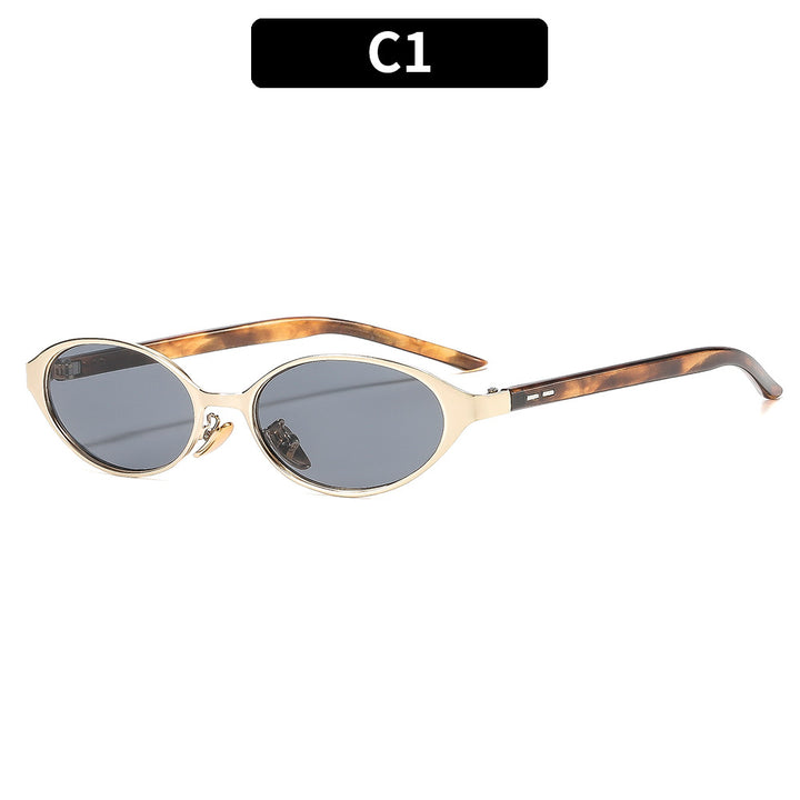 Schicke Schlanke Ovale Rahmen Sonnenbrille