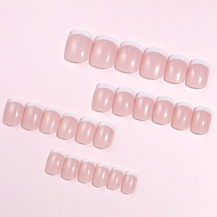 Klassisches Französisches Tip Press-On Nagelset Karnz