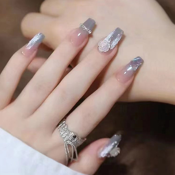 Künstlerische Acryl Press-On Nagelverlängerungen Karnz