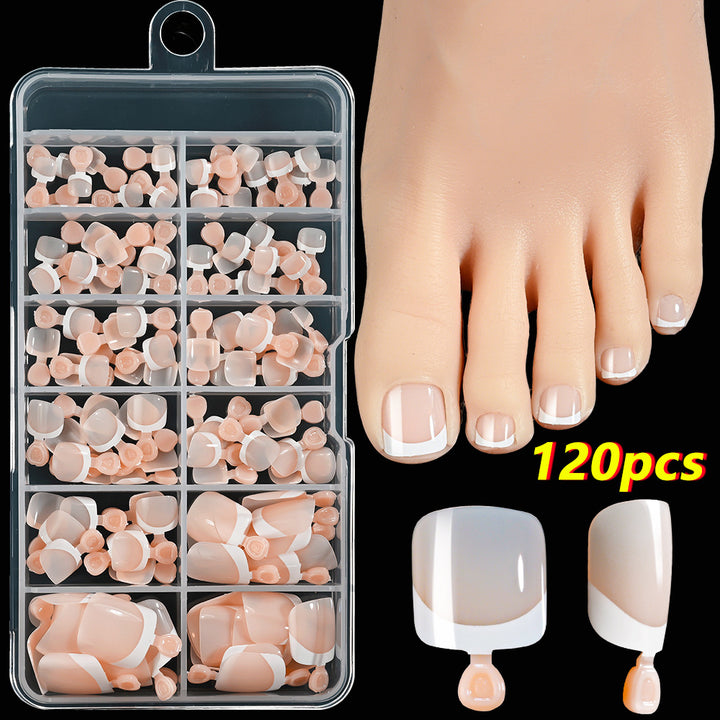 French Tip Gel Fußnagel Set Karnz