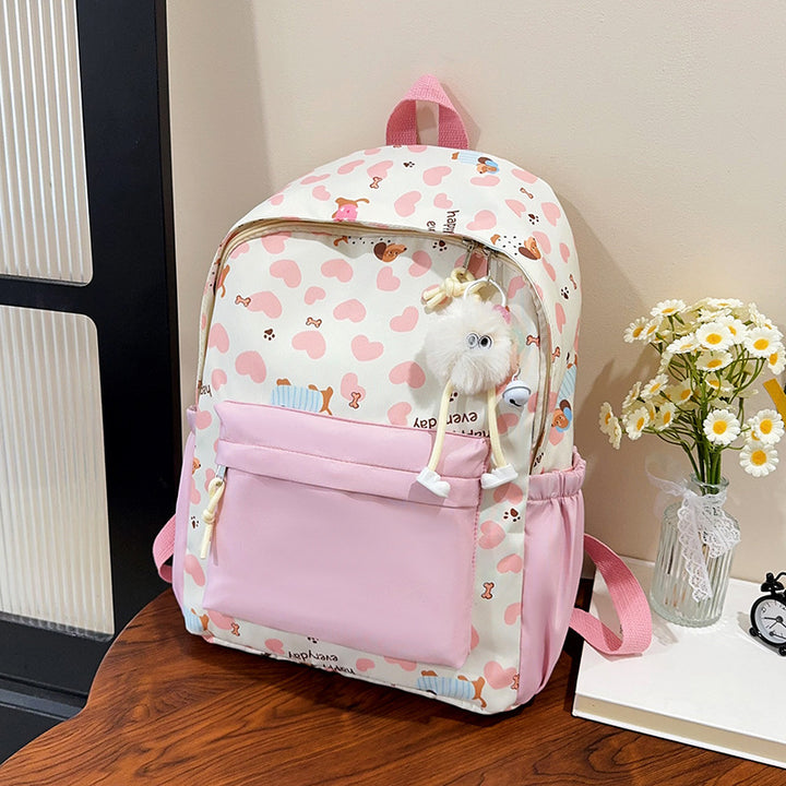 Niedlicher Cartoon-Hund-Print-Rucksack