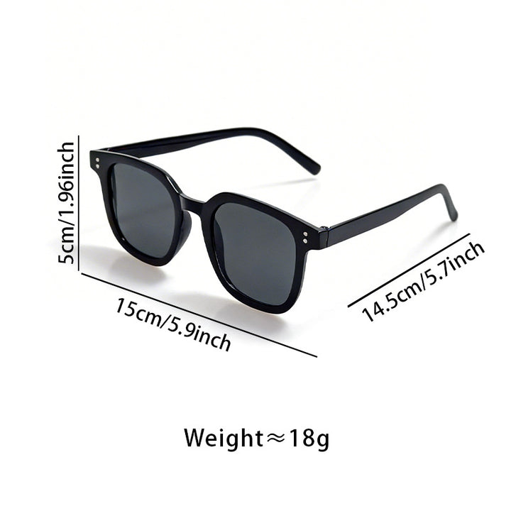 Moderne Übergrößen Quadratische Sonnenbrille Karnz