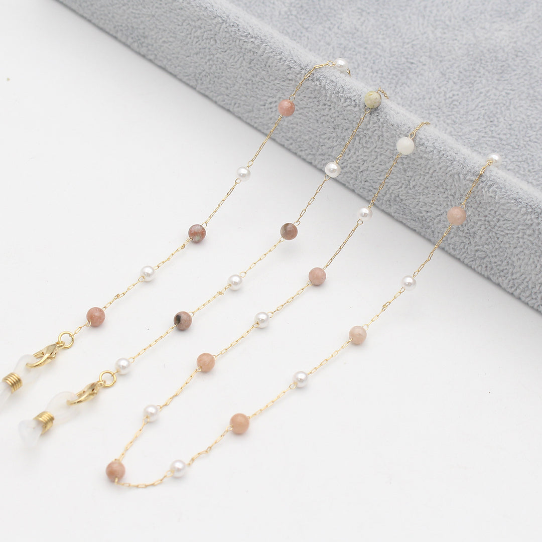 Elegante Mehrfarbige Brillenkette Karnz
