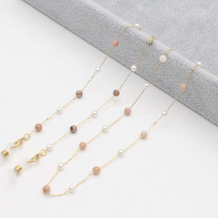 Elegante Mehrfarbige Brillenkette Karnz