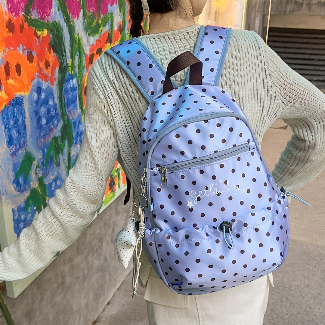 Leichte Rucksack mit Punkten Muster Karnz
