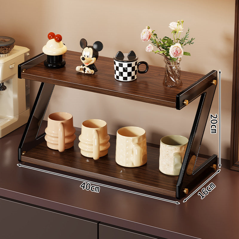 Küchenarbeitsplatte Double-Tier Organizer Regal