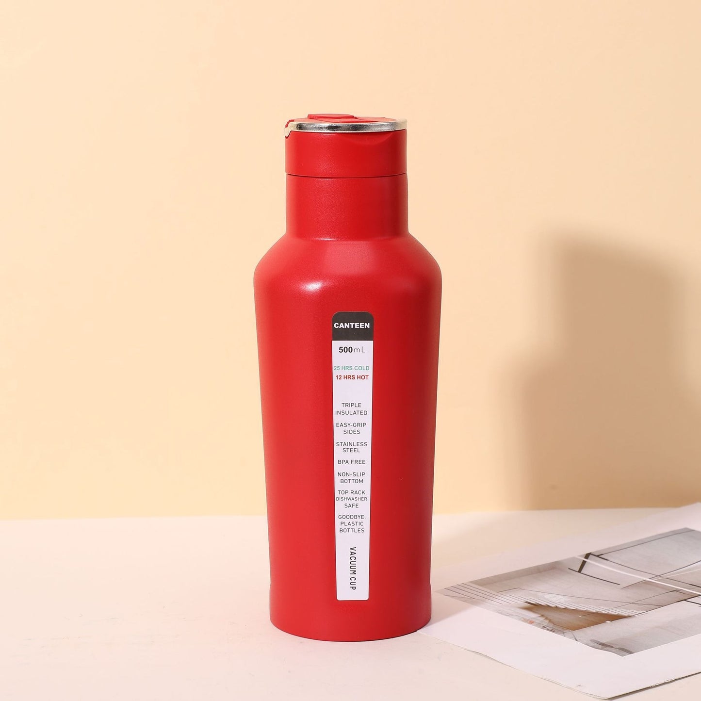 Damen Edelstahl Trinkflasche Karnz