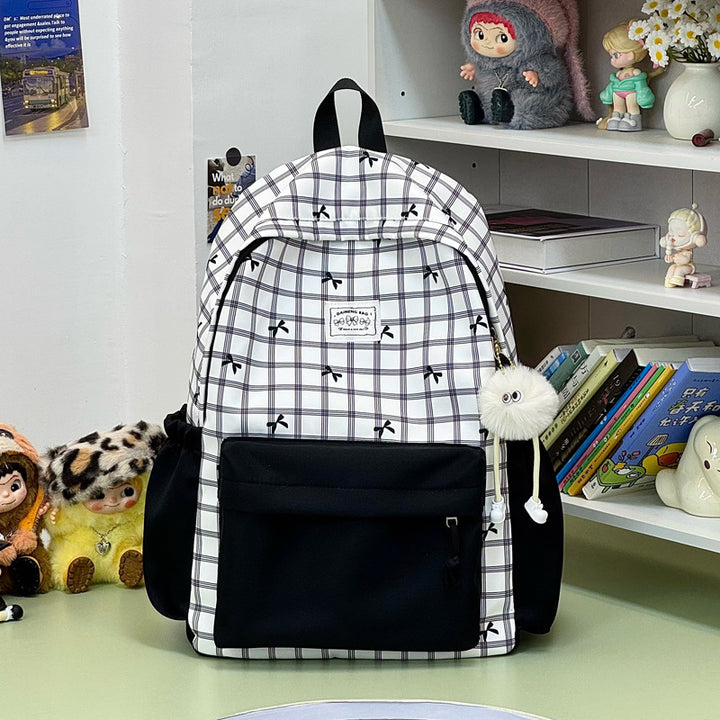 Stylischer kariert Rucksack