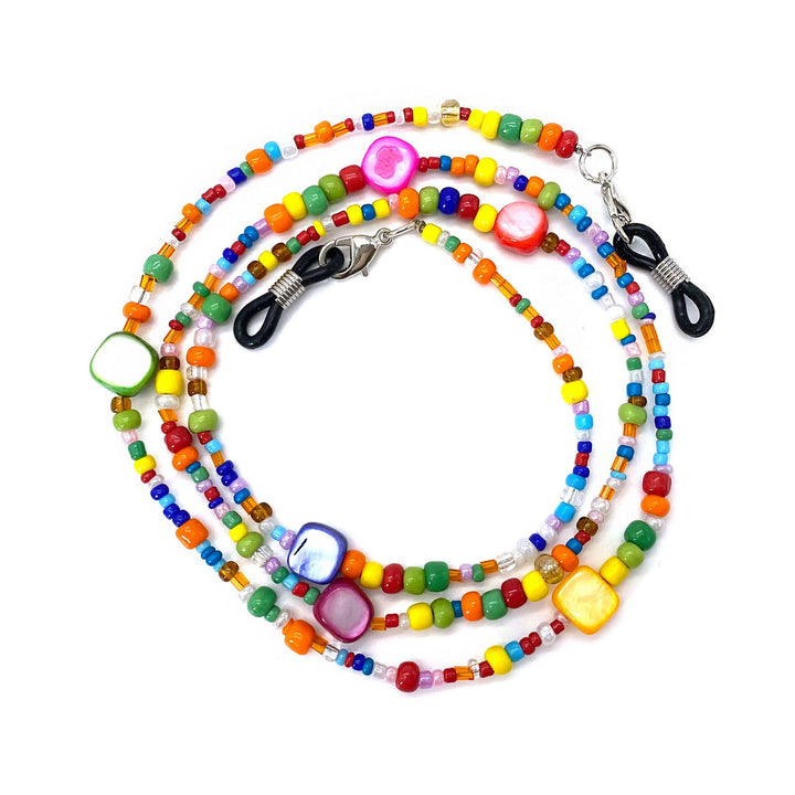 Bunte Perlen-Brillenhalterkette Karnz