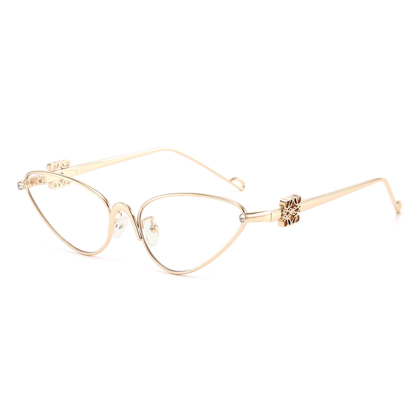 Damen Cat-Eye Sonnenbrille mit eleganten Akzenten und UV-Schutz Karnz