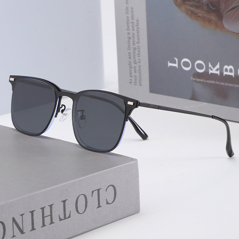 Damen Trendige quadratische Sonnenbrille im modernen Design Karnz