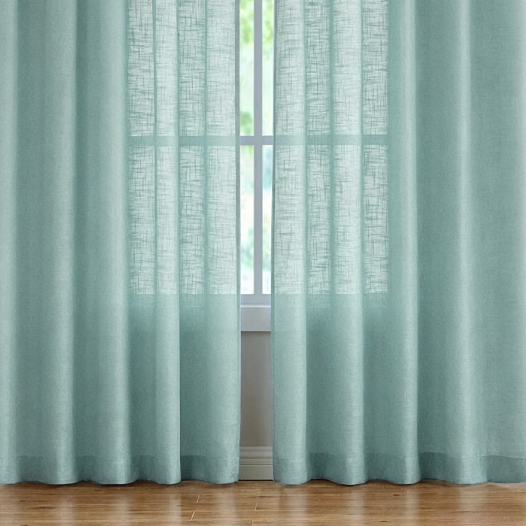 Durchsichtige Leinen-Fenstervorhänge Karnz