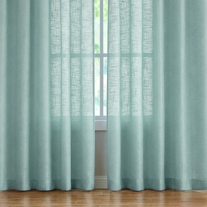 Durchsichtige Leinen-Fenstervorhänge Karnz