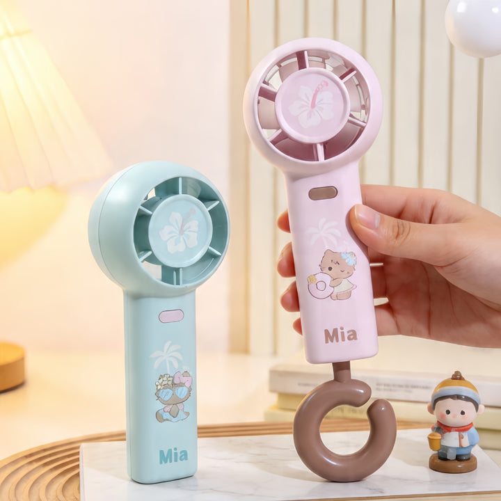 Damen Tragbarer Mini-Handventilator mit kinderfreundlichem Design Karnz