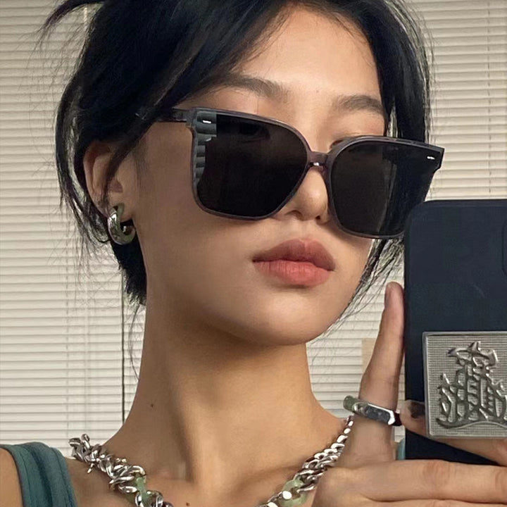 Damen Sonnenbrille im modernen Geometrischen Design Karnz