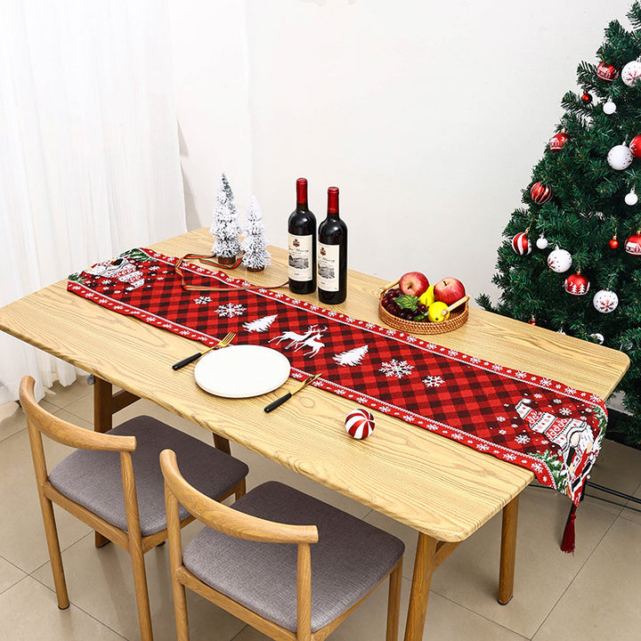 Festliche Tischdecke mit Weihnachtsmotiv Karnz
