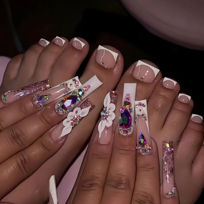 Dekoratives 3D Nagelkunst-Verzierungsset Karnz