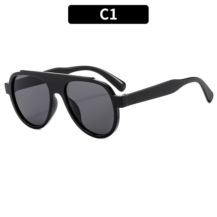 Bold gemusterte Übergrößen-Sonnenbrille