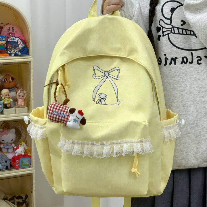 Süße rechte Schleifenakzent-Rucksack