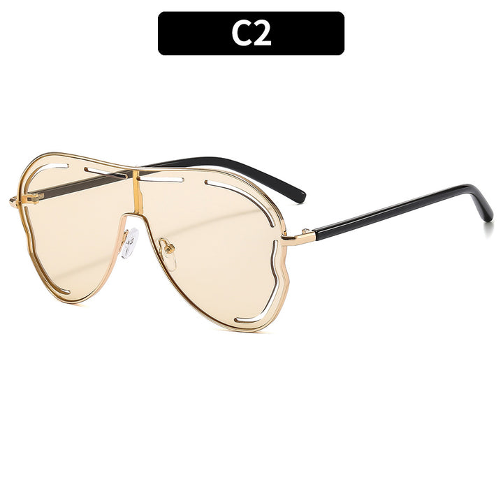 Futuristische Übergroße Schild Sonnenbrille