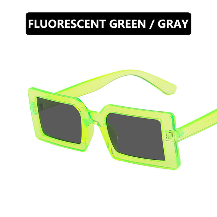 Damen quadratische Sonnenbrille mit modernem, breitem Rahmen und schützendem UV-Filter Karnz