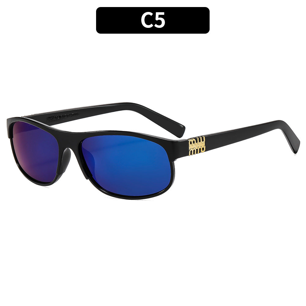 Schlanke moderne Aviator Sonnenbrille