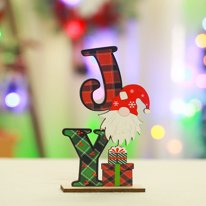 Festliche Holzdekoration mit Weihnachtsmotiv Karnz