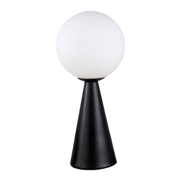 Moderne Minimalistische Tischlampe mit kugelförmigem Schirm
