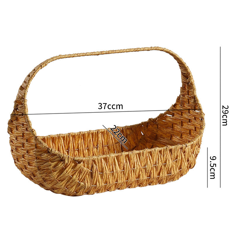 Unisex Handgewebter Einkaufskorb mit ergonomischem Design Karnz
