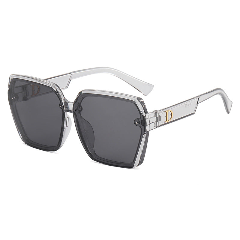 Damen geometrische Sonnenbrille mit robustem Rahmen Karnz