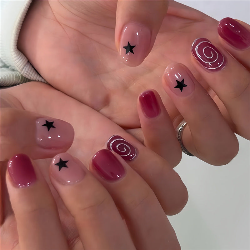 Künstlerische Ombre Nagelkunst Extensions Karnz