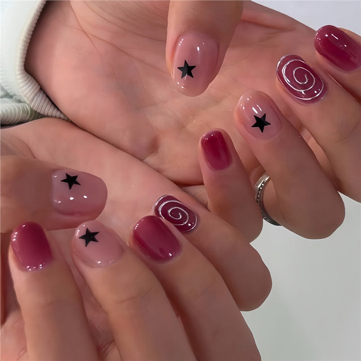 Künstlerische Ombre Nagelkunst Extensions Karnz