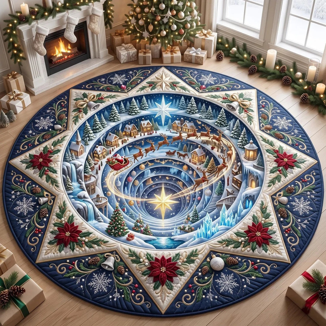 Festliche Weihnachtsmotiv Teppich Dekor