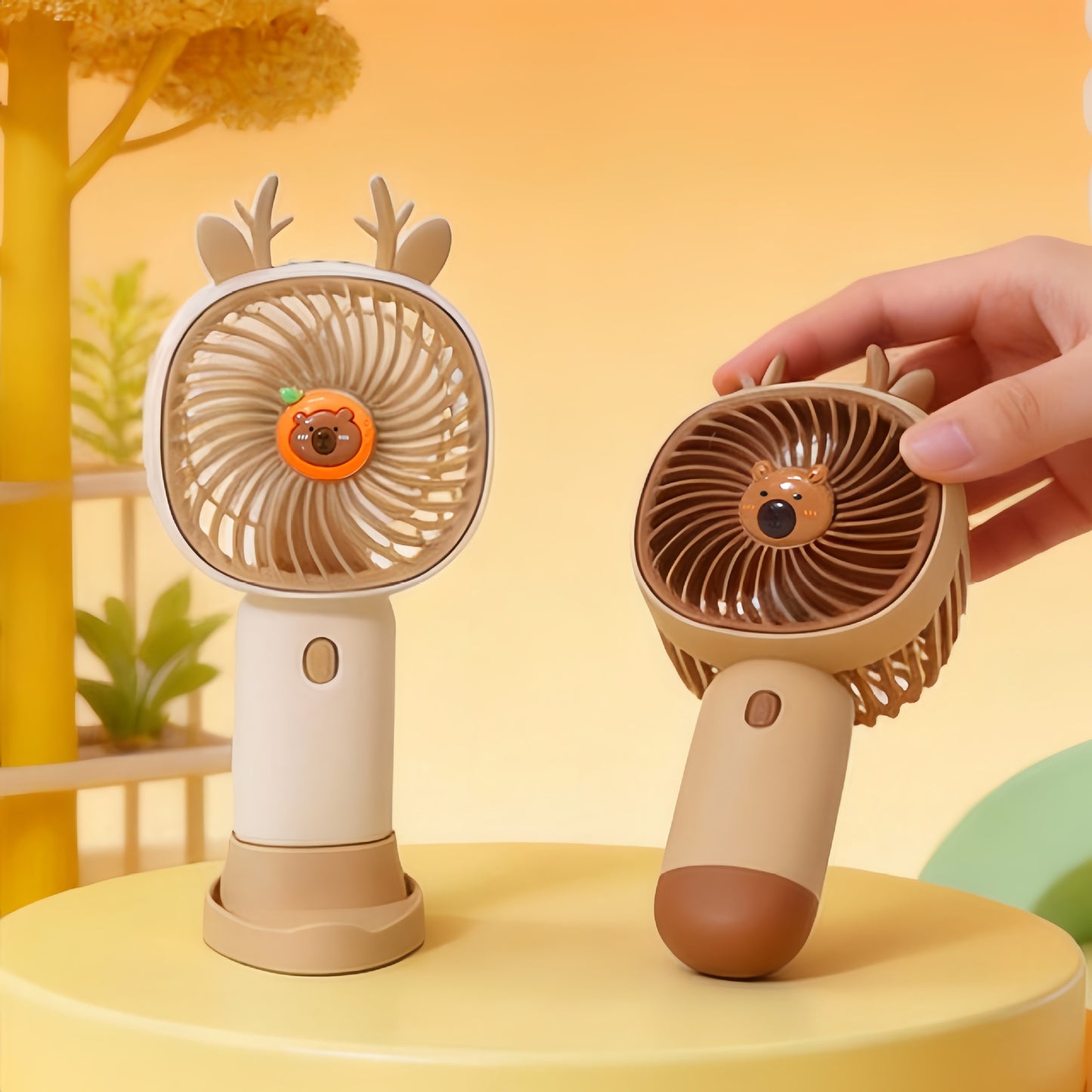 Damen Tragbarer Mini-Ventilator mit niedlichem Design Karnz