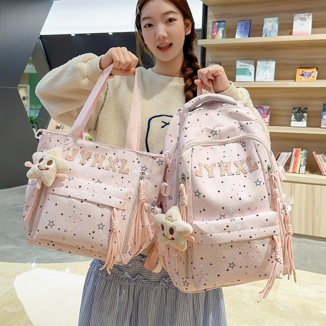 Stylischer Sternenbedruckter Rucksack Karnz 1791205378